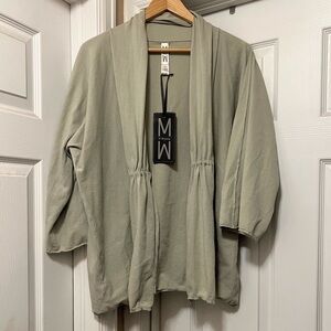 M. WYNNE tie front cardigan